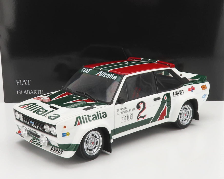 Kyosho 1/18 Fiat 131 Abarth 1978 Monte Carlo #2 Ks08376G- Japan Figure Store - #1 Bring To You The Best Japanese Goods
