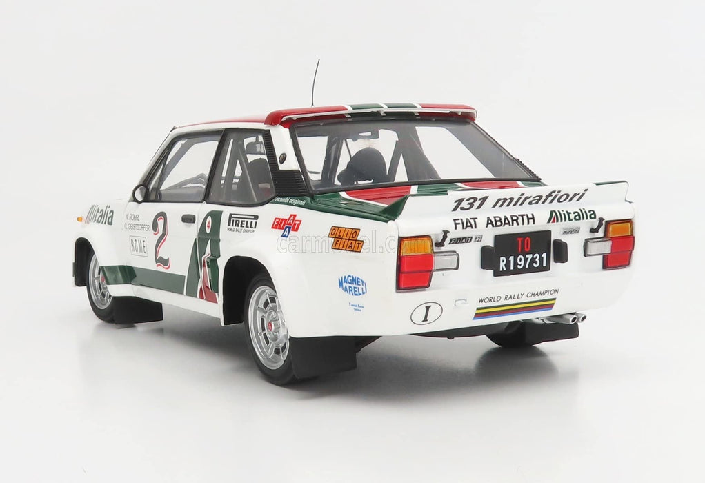 Kyosho 1/18 Fiat 131 Abarth 1978 Monte Carlo #2 Ks08376G- Japan Figure Store - #1 Bring To You The Best Japanese Goods