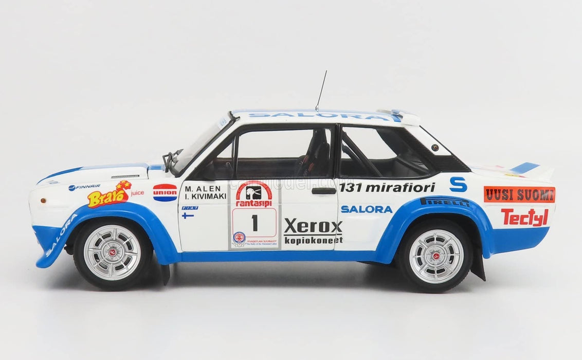 Kyosho 1/18 Fiat 131 Abarth 1980 1000Lakes #1- Japan Figure Store - #1 Bring To You The Best Japanese Goods