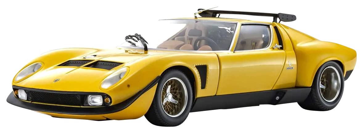Kyosho 1/18 Lamborghini Miura Svr Yellow/Black- Japan Figure Store - #1 Bring To You The Best Japanese Goods