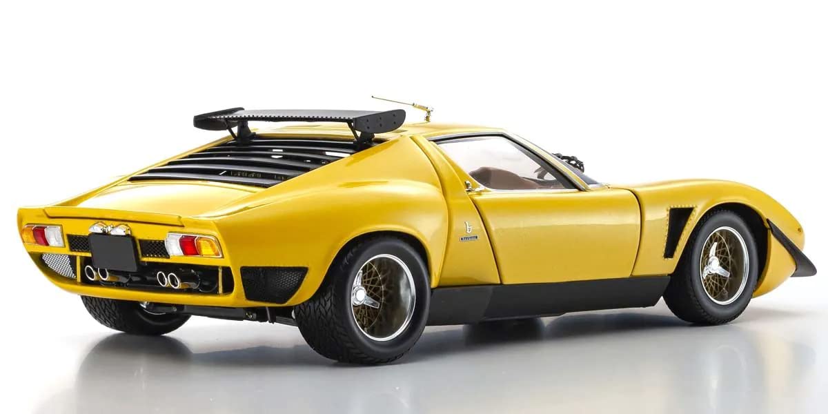 Kyosho 1/18 Lamborghini Miura Svr Yellow/Black- Japan Figure Store - #1 Bring To You The Best Japanese Goods
