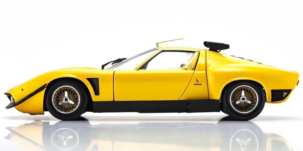 Kyosho 1/18 Lamborghini Miura Svr Yellow/Black- Japan Figure Store - #1 Bring To You The Best Japanese Goods