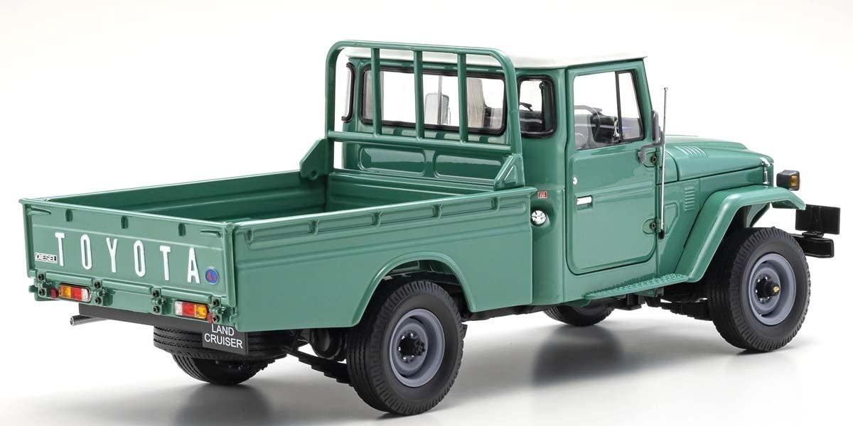 Kyosho 1/18 Toyota Land Cruiser 40 Pickup (Fashion Green)- Japan Figure Store - #1 Bring To You The Best Japanese Goods