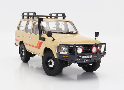 Kyosho 1/18 Toyota Land Cruiser 60 Beige w/Optional Parts- Japan Figure Store - #1 Bring To You The Best Japanese Goods