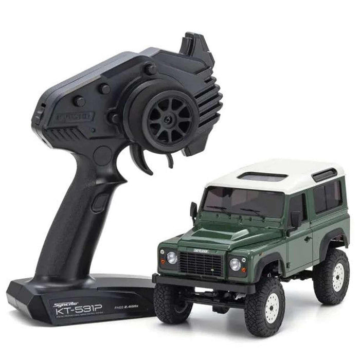 Kyosho Mini-Z 4x4 Readyset Land Rover Defender 90 Coniston Green 32529Gr- Japan Figure Store - #1 Bring To You The Best Japanese Goods