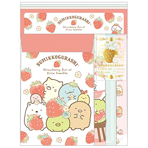 Lh69101 Sumikko Gurashi Cafe Sumikko Strawberry Fair Letter Set- Japan Figure Store - #1 Bring To You The Best Japanese Goods