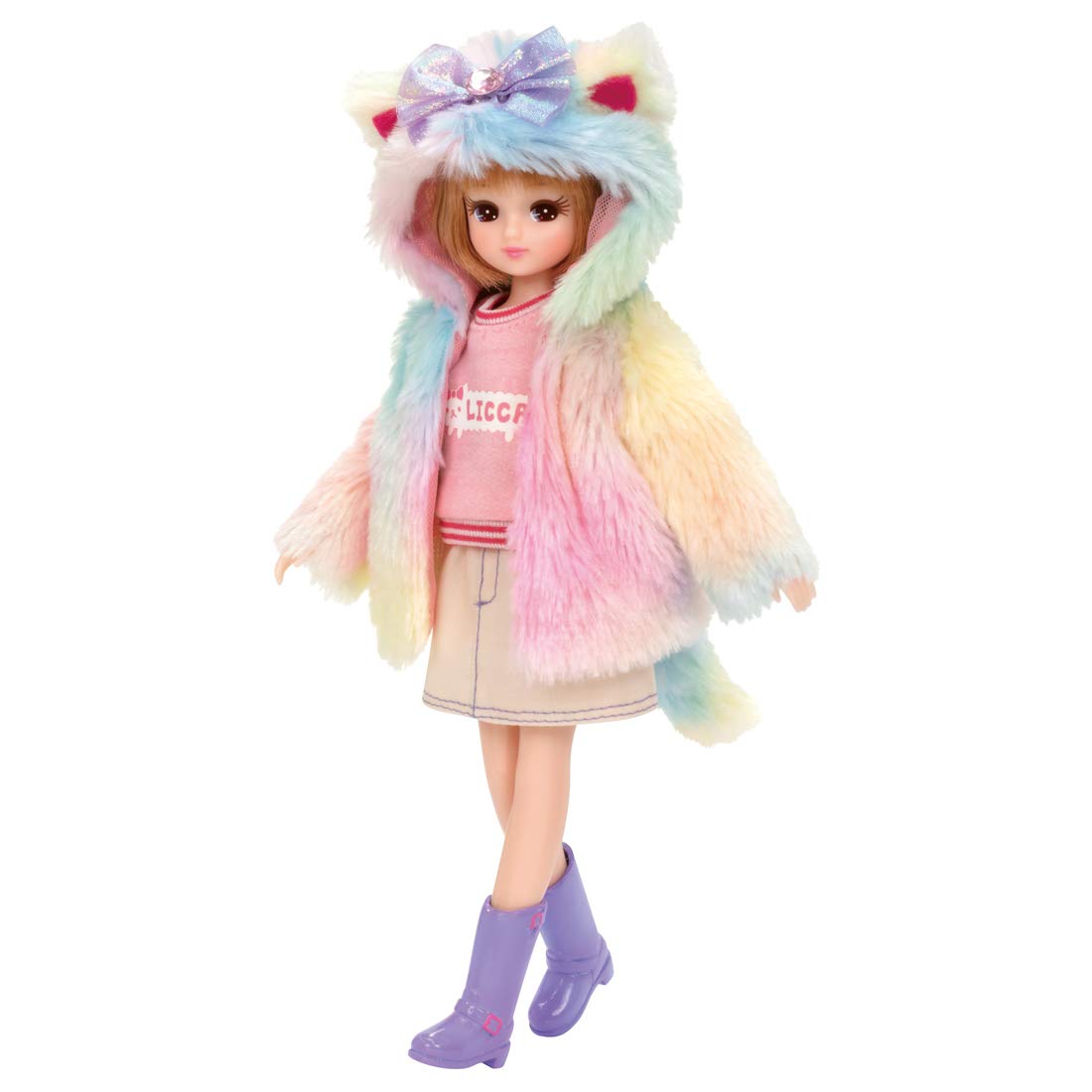 TAKARA TOMY Licca Doll Fluffy Colorful Cat- Japan Figure Store - #1 Bring To You The Best Japanese Goods