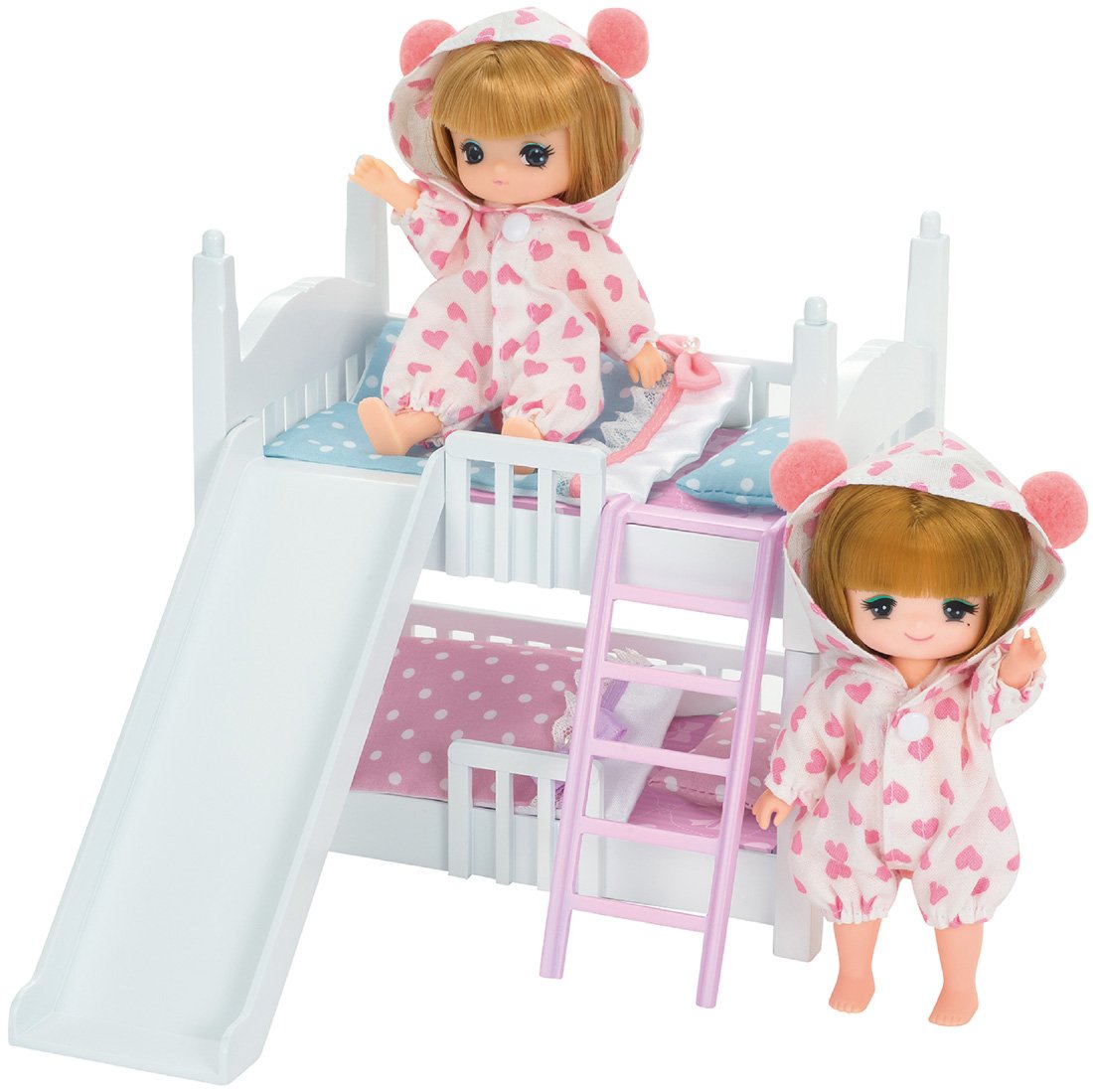 TAKARA TOMY Licca Doll Mikichan Makichan Bunk Beds Doll Not Included 829041- Japan Figure Store - #1 Bring To You The Best Japanese Goods