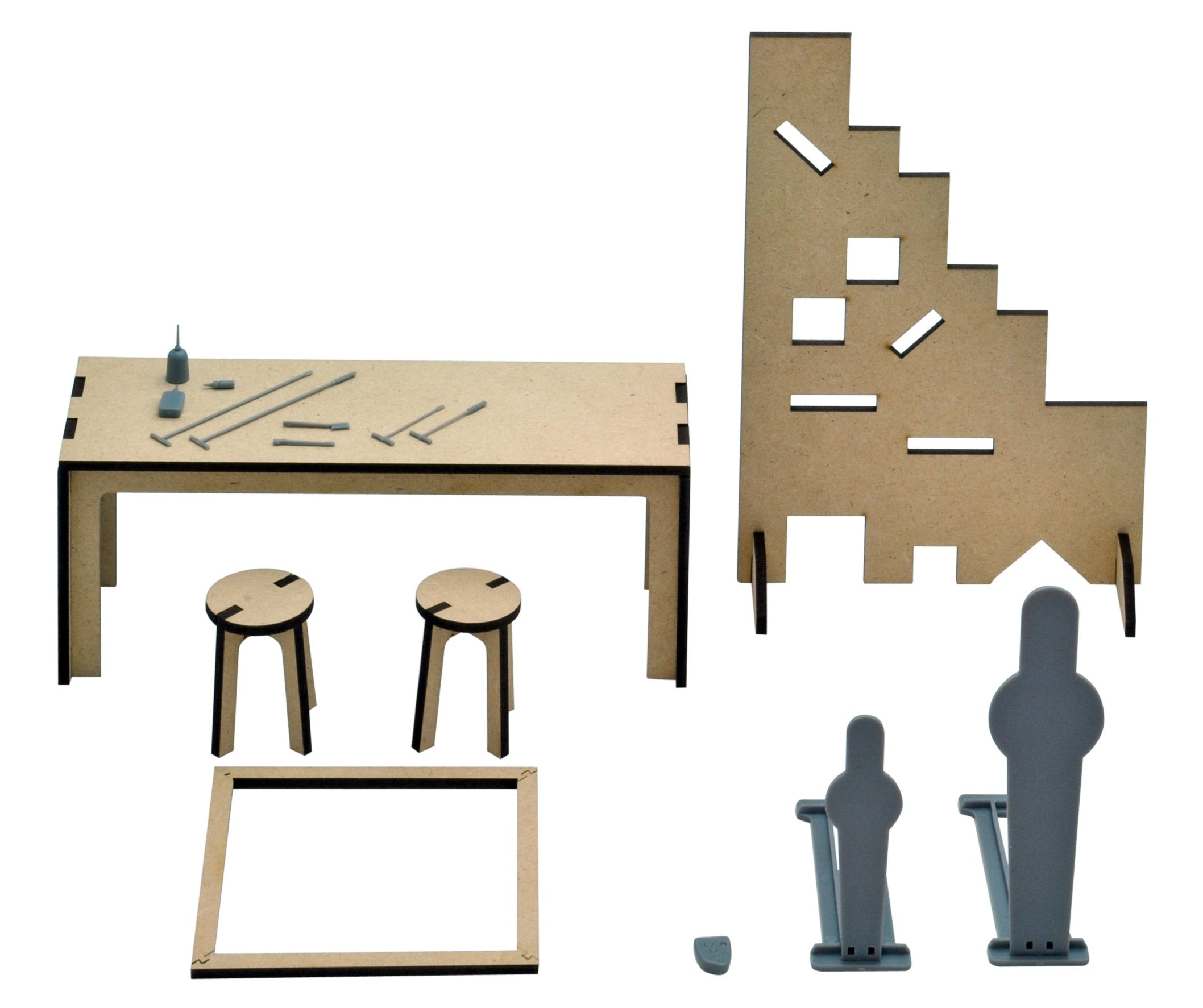 Tomytec Little Armory Ld015 Plastic Model Shooting Range B Set- Japan Figure Store - #1 Bring To You The Best Japanese Goods