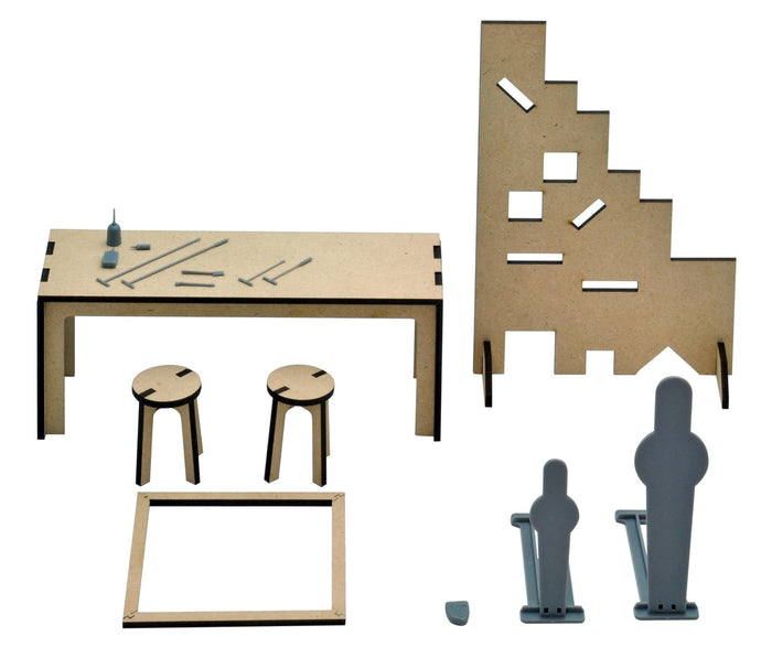 Tomytec Little Armory Ld015 Plastic Model Shooting Range B Set- Japan Figure Store - #1 Bring To You The Best Japanese Goods