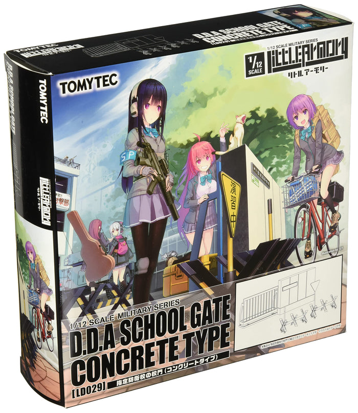 TOMYTEC Ld029 Military Series Little Armory Designated Defense School Gate Concrete Type 1/12 Scale Kit- Japan Figure Store - #1 Bring To You The Best Japanese Goods