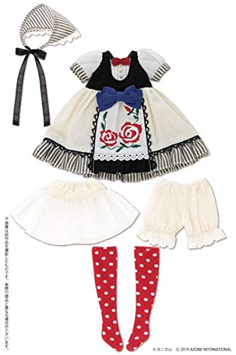 Lss For Betsy Mccall Pureneemo Rose Maiden One Piece Set ~By Kanihoru~ White X Stripe (For Doll)- Japan Figure Store - #1 Bring To You The Best Japanese Goods