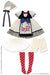 Lss For Betsy Mccall Pureneemo Rose Maiden One Piece Set ~By Kanihoru~ White X Stripe (For Doll)- Japan Figure Store - #1 Bring To You The Best Japanese Goods