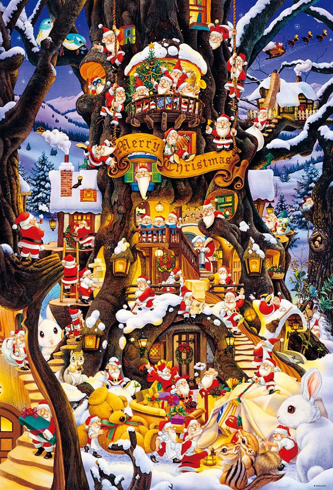 [Made In Japan] Beverly 1000 Piece Jigsaw Puzzle Santa&S Forest (49 X 72 Cm) 1000-005- Japan Figure Store - #1 Bring To You The Best Japanese Goods