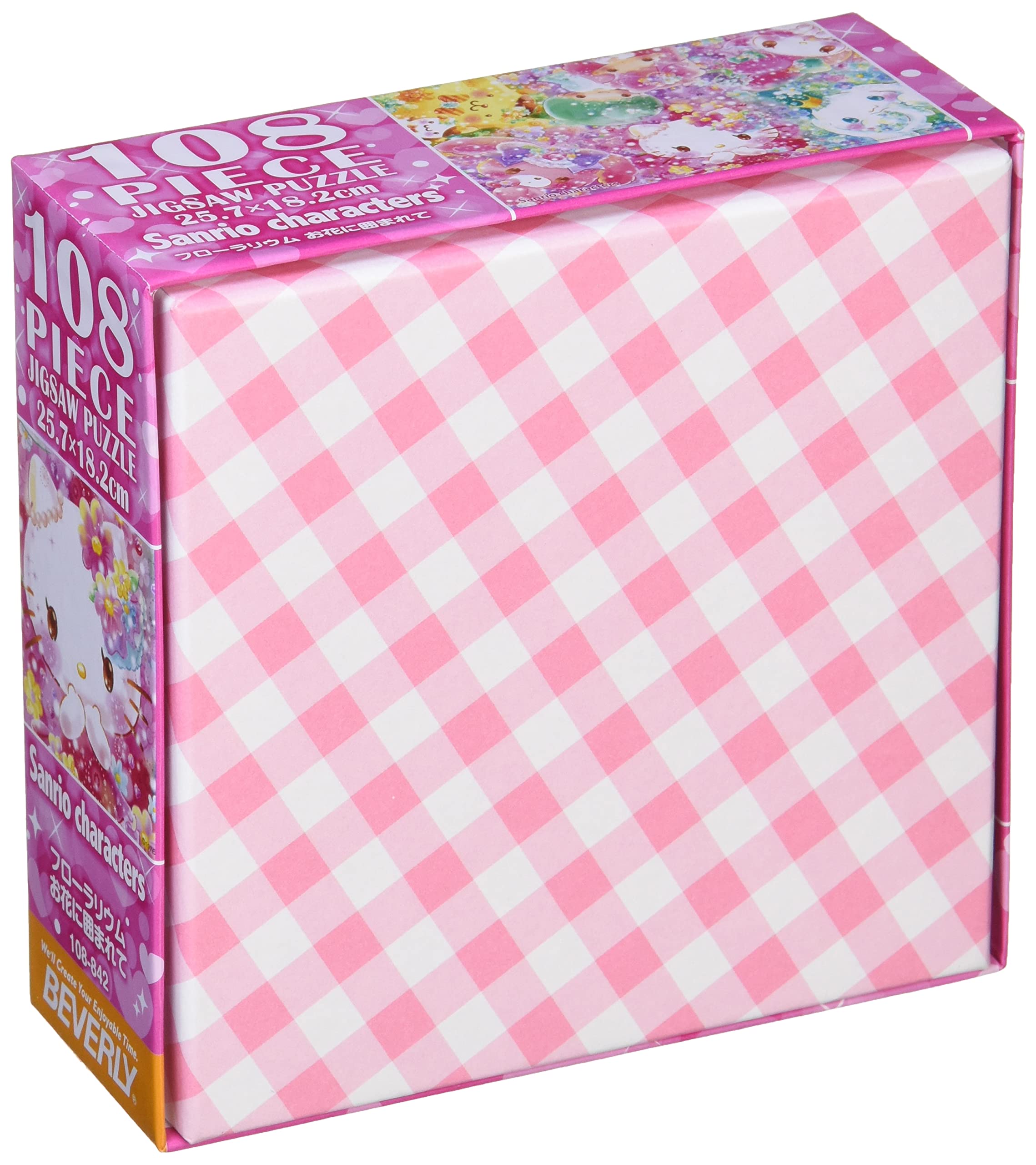 BEVERLY 108-842 Jigsaw Puzzle Hello Kitty Sanrio Characters Surrounded By Flowers 108 Pieces- Japan Figure Store - #1 Bring To You The Best Japanese Goods