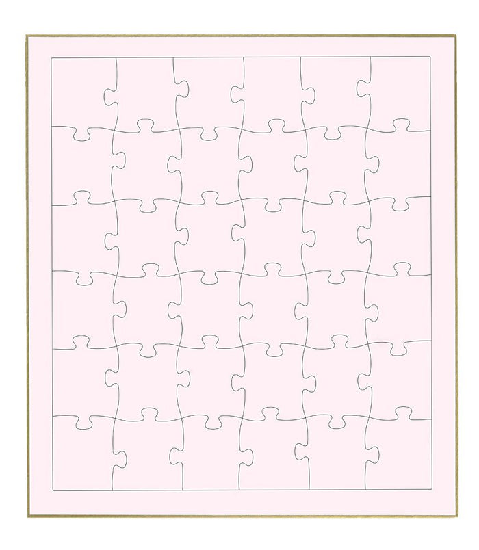 Beverly Jigsaw Puzzle WP-002 Signature Board Jigsaw Pink (36 Pieces) Blank Puzzle- Japan Figure Store - #1 Bring To You The Best Japanese Goods