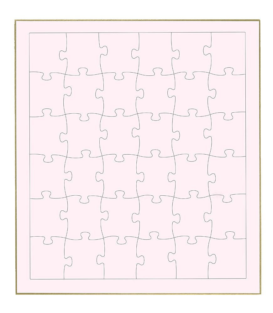 Beverly Jigsaw Puzzle WP-002 Signature Board Jigsaw Pink (36 Pieces) Blank Puzzle- Japan Figure Store - #1 Bring To You The Best Japanese Goods