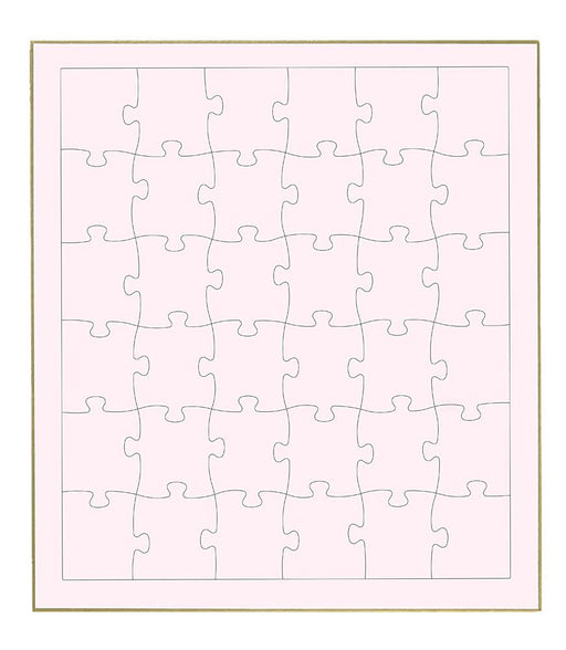 Beverly Jigsaw Puzzle WP-002 Signature Board Jigsaw Pink (36 Pieces) Blank Puzzle- Japan Figure Store - #1 Bring To You The Best Japanese Goods