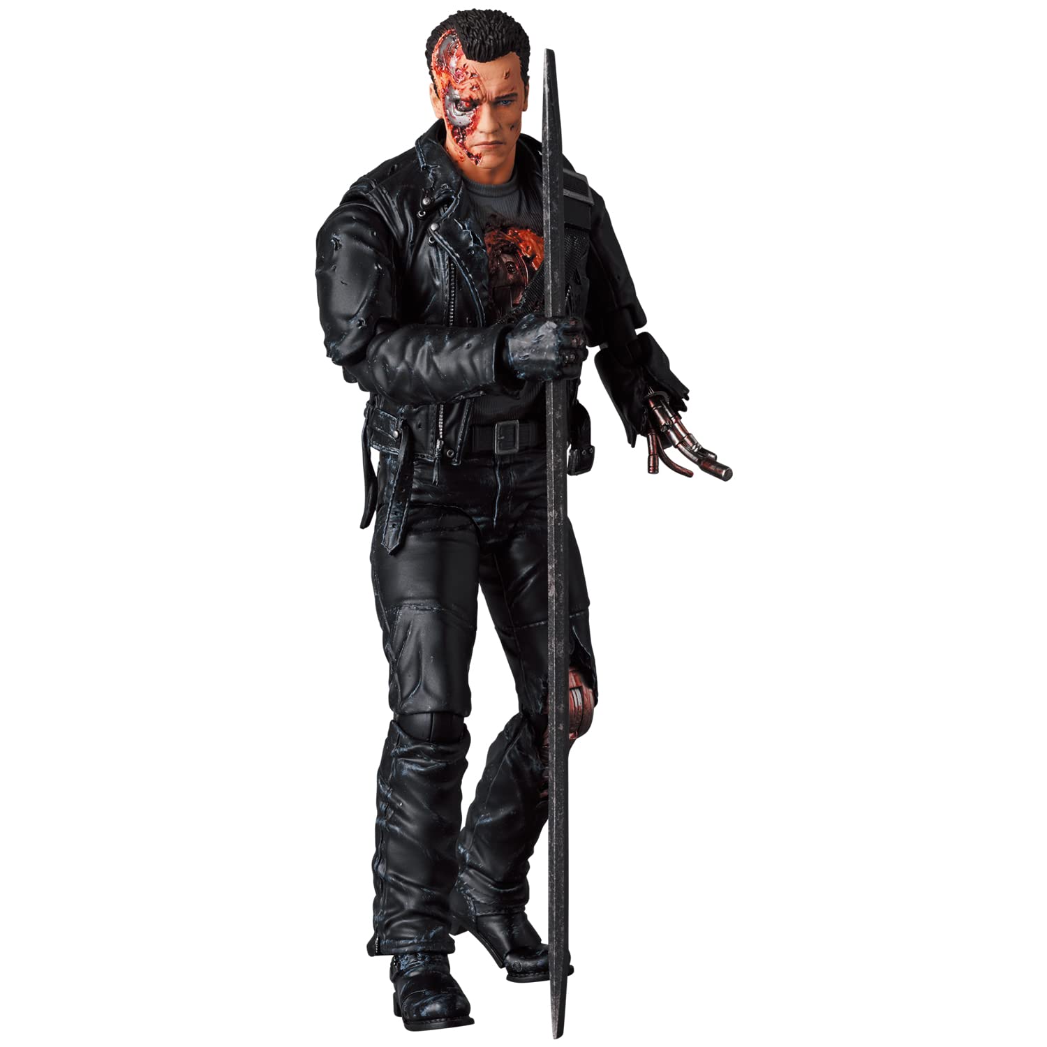 Mafex No.191 T-800 (T2: Battle Damage Ver.) Height Approx 160Mm Non-Scale Painted Action Figure- Japan Figure Store - #1 Bring To You The Best Japanese Goods