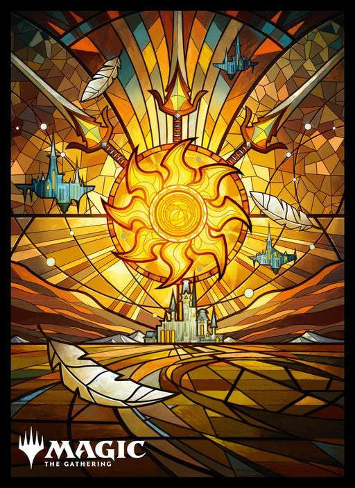 Magic: The Gathering Players Card Sleeve United Dominaria Stained Glass Edition Plains Mtgs-237- Japan Figure Store - #1 Bring To You The Best Japanese Goods