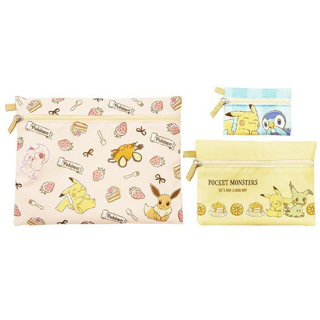 Pokemon Center Original Triple Pouch Set Sweets- Japan Figure Store - #1 Bring To You The Best Japanese Goods