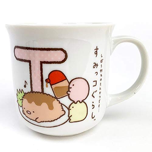 Marimo Craft Sumikko Gurashi Initial Mug T 7.5 X 7.5 Cm Msg-100T- Japan Figure Store - #1 Bring To You The Best Japanese Goods