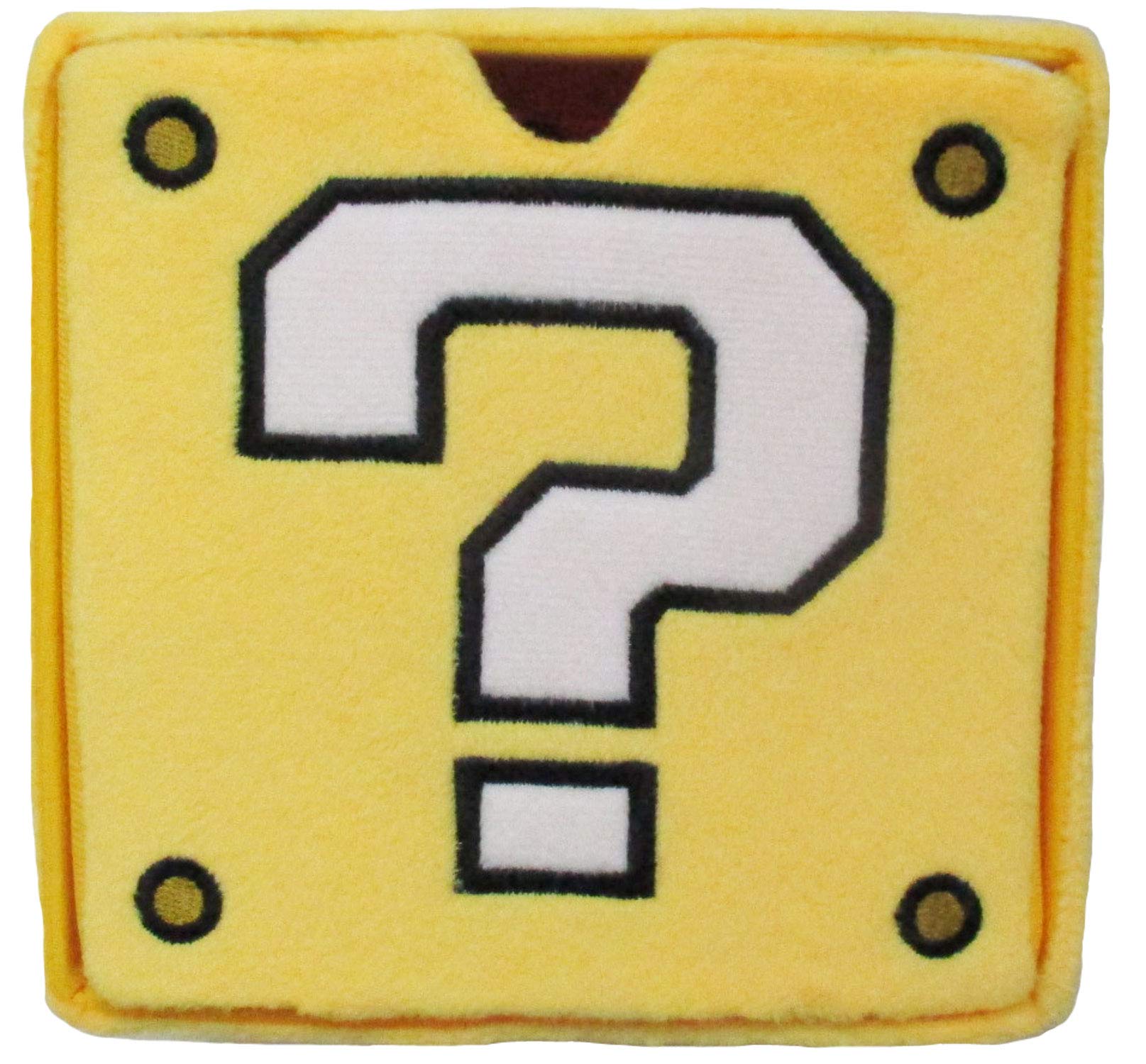 SAN-EI Super Mario Plush Doll Chest Question Mark Block- Japan Figure Store - #1 Bring To You The Best Japanese Goods
