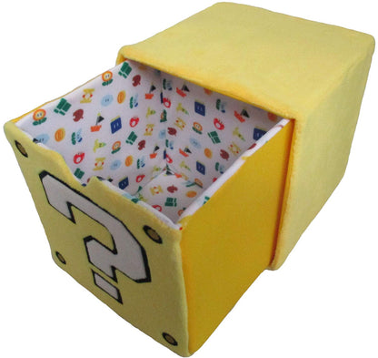 SAN-EI Super Mario Plush Doll Chest Question Mark Block- Japan Figure Store - #1 Bring To You The Best Japanese Goods