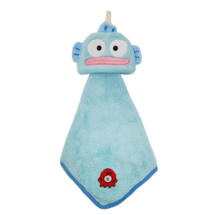 Marushin Loop Towel Micro Material Sanrio Characters Mascot Hangyodon 3065015200 10.3x16.3cm 25x25cm- Japan Figure Store - #1 Bring To You The Best Japanese Goods