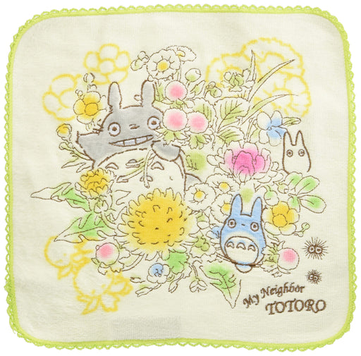 MARUSHIN My Neighbor Totoro Full Embroidery Mini Towel Spring Bouquet- Japan Figure Store - #1 Bring To You The Best Japanese Goods