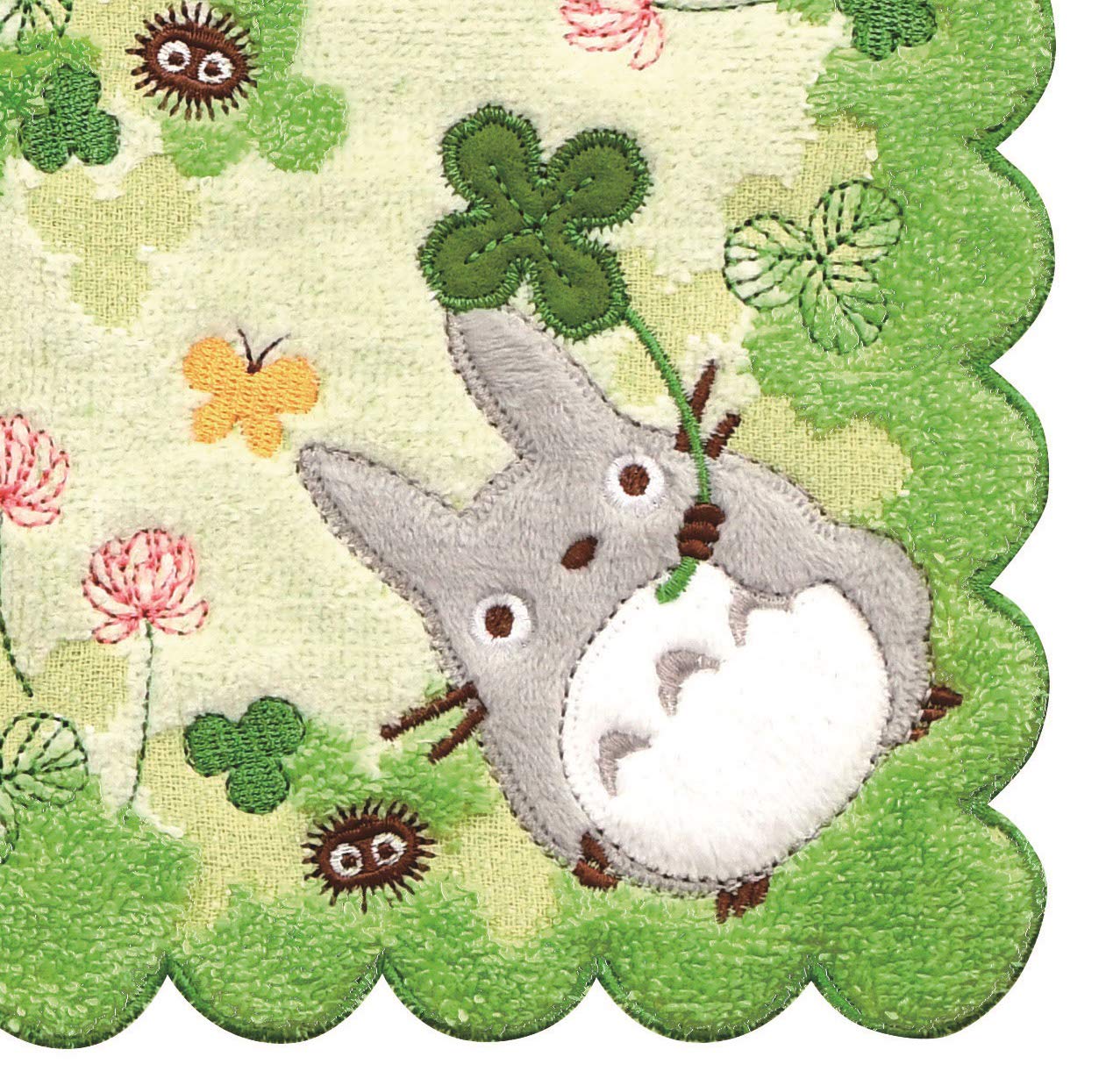 MARUSHIN Studio Ghibli Hand Towel My Neighbor Totoro 'Four Leaf Clover'- Japan Figure Store - #1 Bring To You The Best Japanese Goods