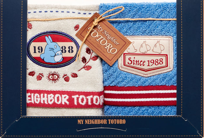 Towel Gift Set Denim Stitch Wt2P My Neighbor Totoro- Japan Figure Store - #1 Bring To You The Best Japanese Goods