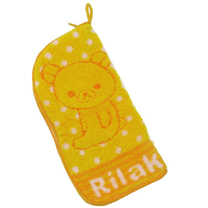 MARUSHIN Rilakkuma 'Happy Life Yellow' Towel With Zipper- Japan Figure Store - #1 Bring To You The Best Japanese Goods