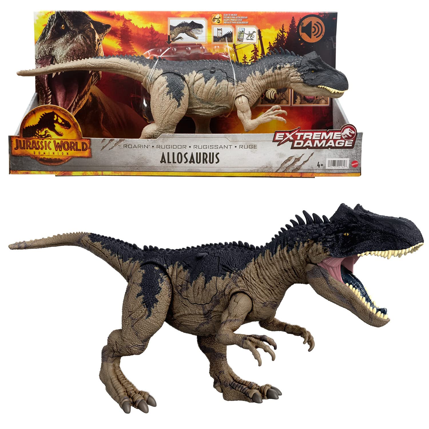 Matel Jurassic World Hfk06 New Ruler Damage Beige Japanese Action Figures Dinosaur Models- Japan Figure Store - #1 Bring To You The Best Japanese Goods