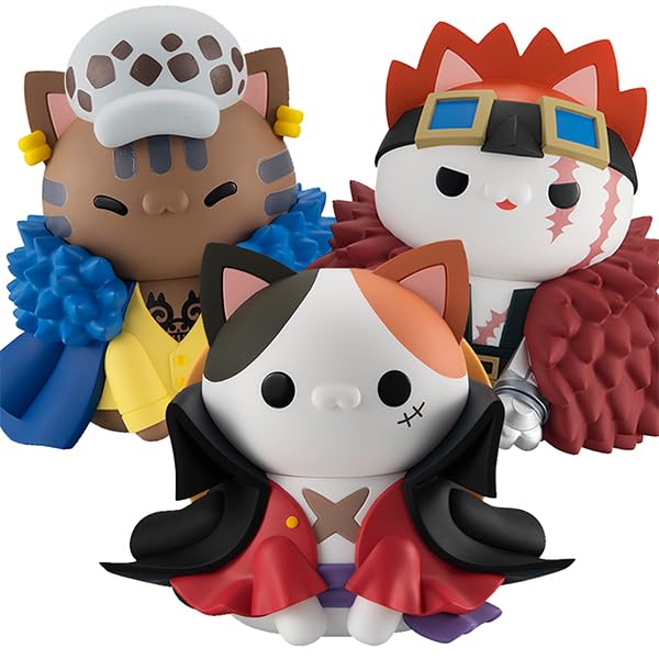 Megahouse Japan Eustass Kid 100Mm Pvc Action Figure - Mega Cat Project One Piece Nyan & Big Nyan Peace Meow! (3)- Japan Figure Store - #1 Bring To You The Best Japanese Goods