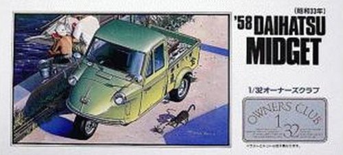 ARII Owners Club 1/32 11 1958 Daihatsu Midget 1/32 Scale Kit Microace- Japan Figure Store - #1 Bring To You The Best Japanese Goods