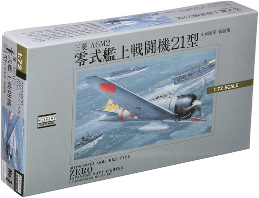ARII 320051 Japanese Navy Mitsubishi A6M2 Zero 1/72 Scale Kit Microace- Japan Figure Store - #1 Bring To You The Best Japanese Goods