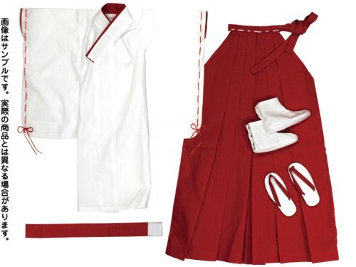 AZONE Far008-Red 50Cm Doll Miko Shrine Maiden Costume Set Red- Japan Figure Store - #1 Bring To You The Best Japanese Goods