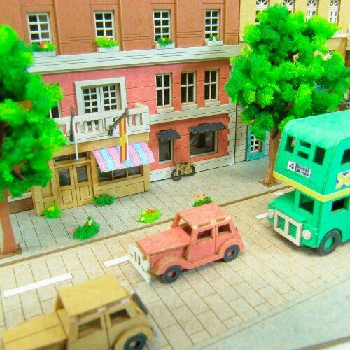 Miniatuart Limited Edition 'kiki's Delivery Service' Koriko Town Unassembled Kit- Japan Figure Store - #1 Bring To You The Best Japanese Goods