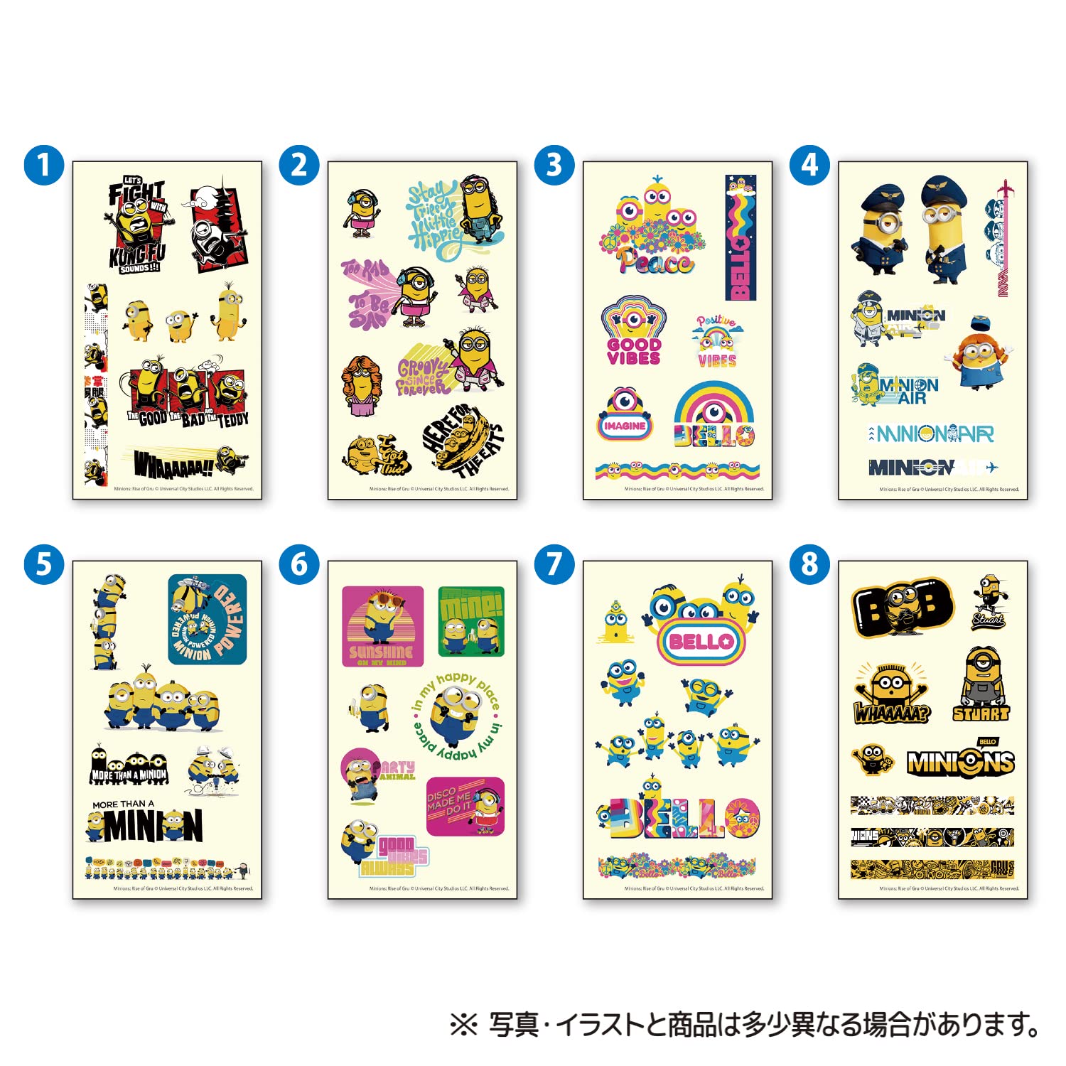 TAKARA TOMY A.R.T.S Minions Body Stickers 20Pcs Box Candy Toy- Japan Figure Store - #1 Bring To You The Best Japanese Goods