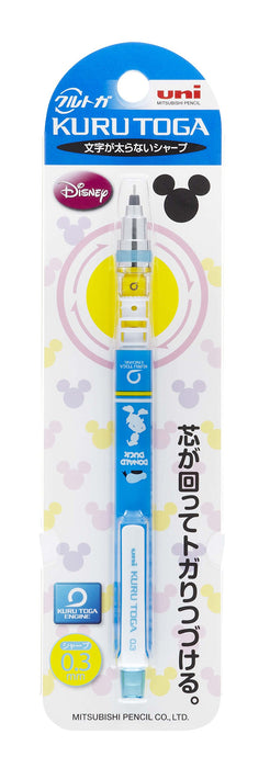 MITSUBISHI PENCIL Uni Kuru Toga Mechanical Pencil 0.3Mm Disney Donald Duck- Japan Figure Store - #1 Bring To You The Best Japanese Goods