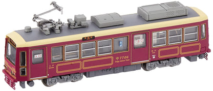 MODEMO Nt168 Tokyo Metropolitan Tram Type 7700 '7706 Dark Red' N Scale- Japan Figure Store - #1 Bring To You The Best Japanese Goods