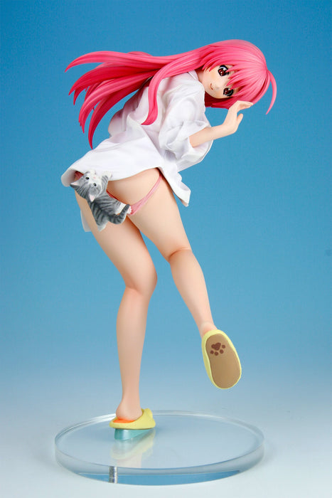 Kurushima Japan 1/5.5 Cold-Cast Painted Momo & Kitten Dosuke Figure- Japan Figure Store - #1 Bring To You The Best Japanese Goods