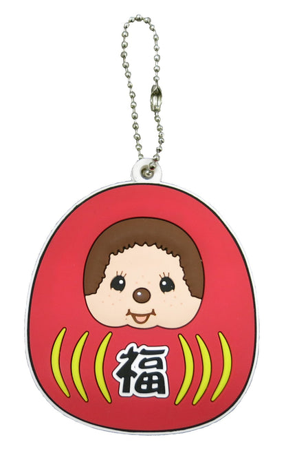 Sekiguchi Monchhichi Daruma Rubber Mascot Approximate Height 6.3cm- Japan Figure Store - #1 Bring To You The Best Japanese Goods