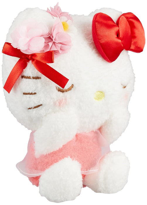 NAKAJIMA Plush Doll Flower Bow Hello Kitty S- Japan Figure Store - #1 Bring To You The Best Japanese Goods