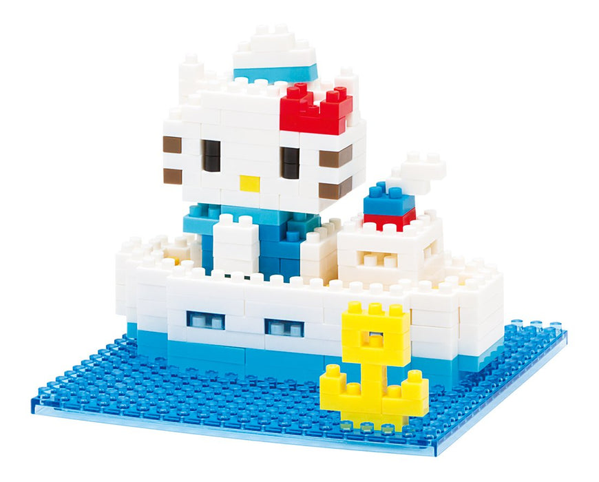 KAWADA Nbh-057 Nanoblock Block Art Hello Kitty And Marine Cruise- Japan Figure Store - #1 Bring To You The Best Japanese Goods
