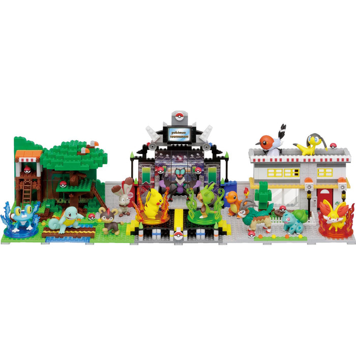 KAWADA Pp-001 Nanoblock Plus Pokemon Pikachu'S Battle Field- Japan Figure Store - #1 Bring To You The Best Japanese Goods