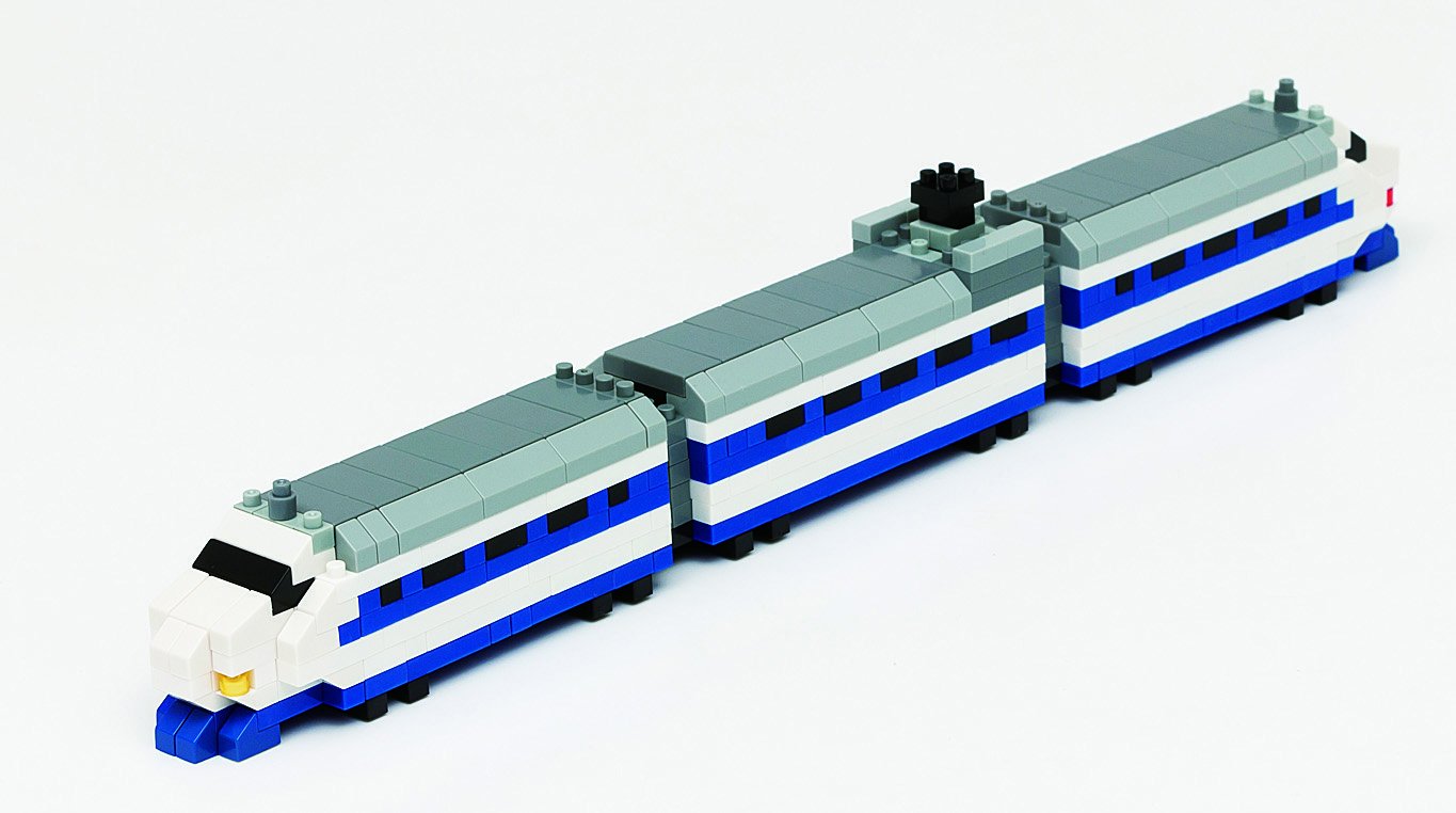 KAWADA Ngt-001 Nanoblock Nanogauge Shinkansen Series 0- Japan Figure Store - #1 Bring To You The Best Japanese Goods