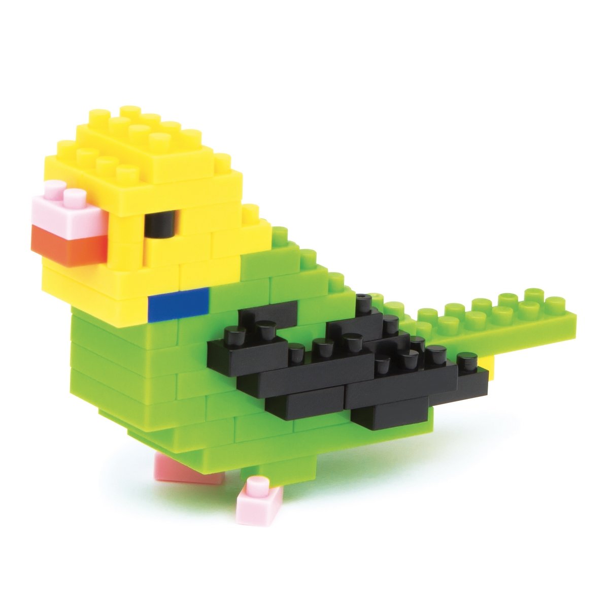 KAWADA Nbc-093 Nanoblock Budgerigar Green Oparin- Japan Figure Store - #1 Bring To You The Best Japanese Goods
