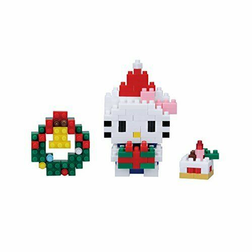 Nanoblock Christmas Present Hello Kitty Nbgc_001- Japan Figure Store - #1 Bring To You The Best Japanese Goods
